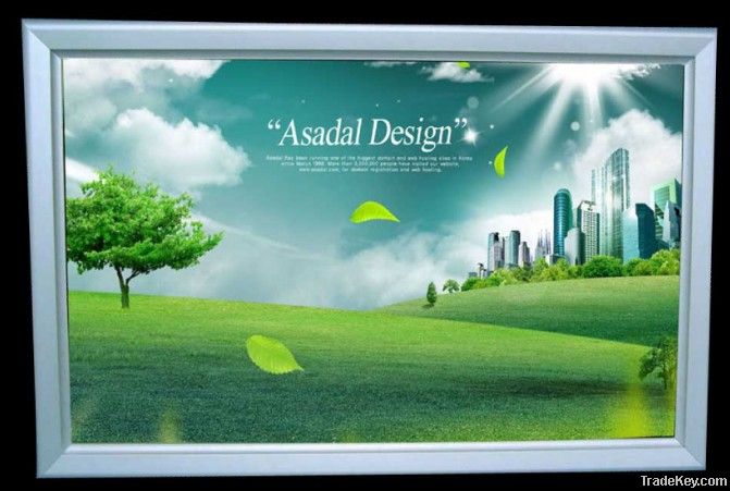 crystal LED light box with acrylic frame