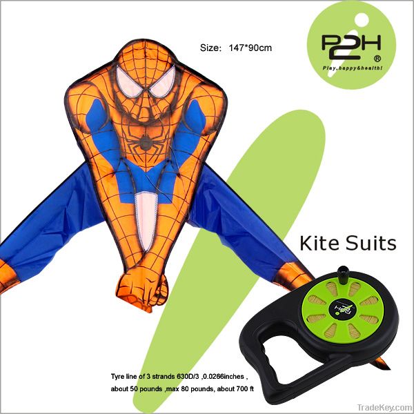 IP2H kite suits/cartoon kite+kite reel+kite line 147*90cm