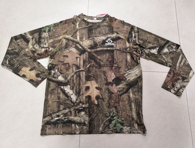 New Designed merino wool natural camo long sleeve hunting t-shirt  Quick Dry Camo Combat Long Sleeve Hunting T-shirts