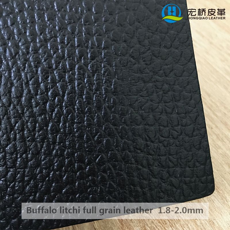 Buffalo litchi full grain leather 1.8-2.0mm, litchi grain cow leather