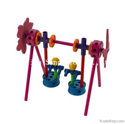 Children Learning Building Toy