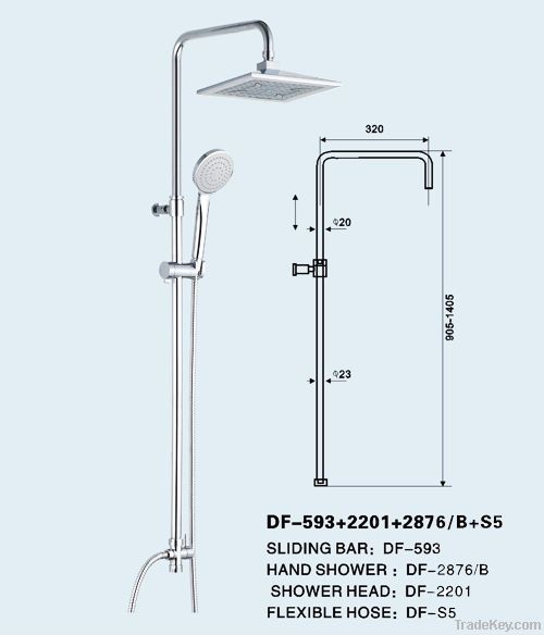 DF-593+2201+2876/B+S5 SHOWER SET