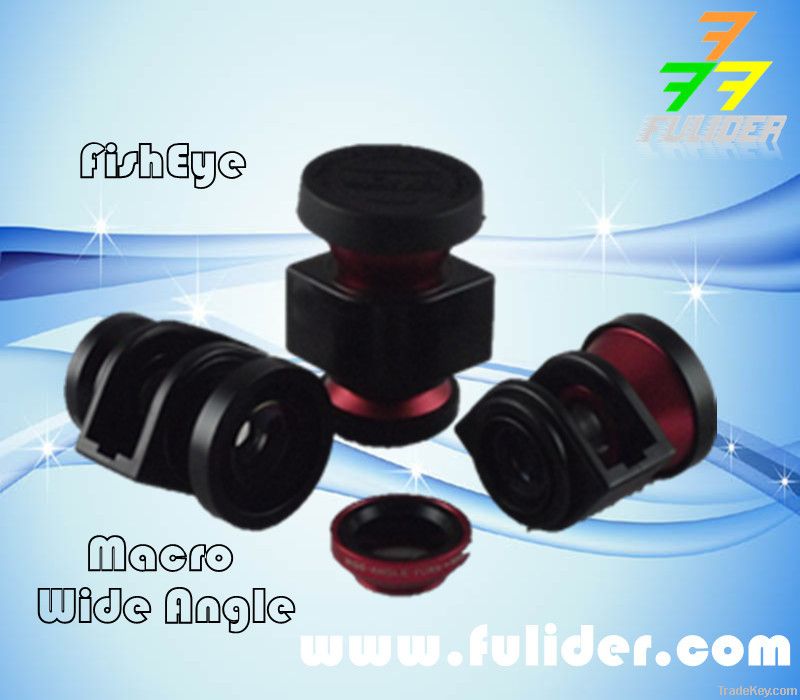 mobilephone magnetic lens , wide angle macro  fisheye telephoto  lens