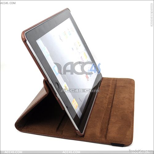 Rotatable 360 degree Leather Case for iPad 2