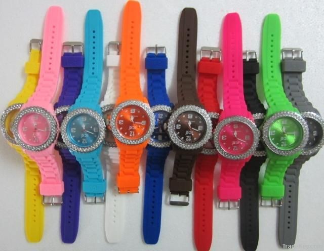 2012 latest silicone ice watch for men and women