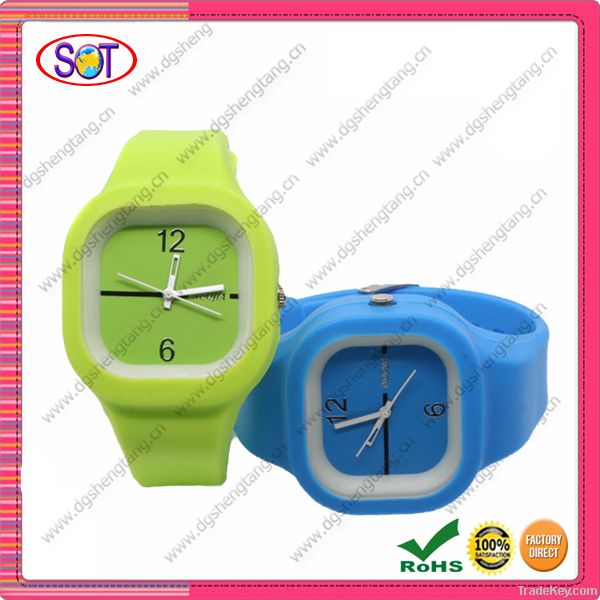 Fashion Exchangeable Silicone Snap Watches