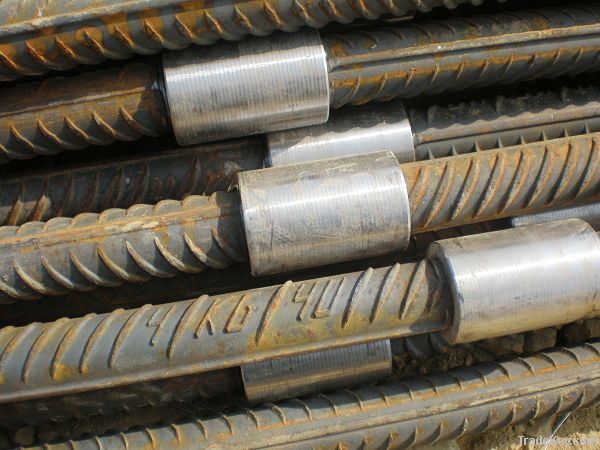 steel threaded rebar splicing coupler