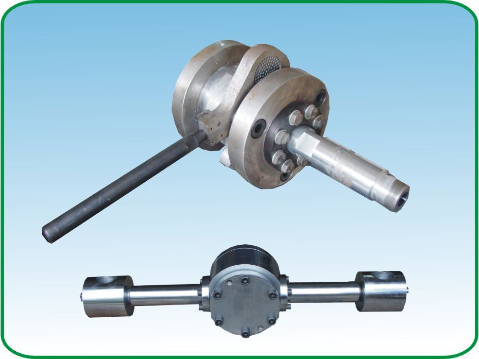 Handle screen changer for plastic blowing machines