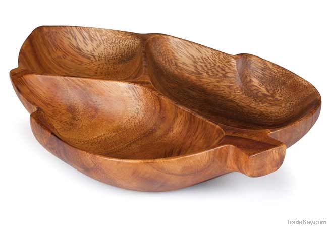 Acacia Leaf Tray Satin