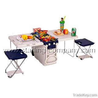 Cooler Table Combo / Radio / Wing Table / Outdoor Table