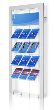 Wall Fixed Brochure Displays Chassis 1100