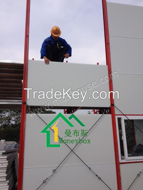 Temporary prefab building, fast erection prefab house