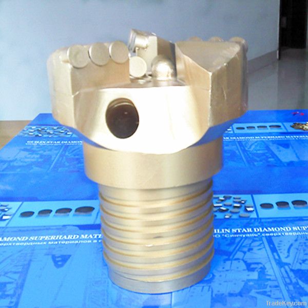 Diameter 125mm HW male thread PDC non core water well drilling bit