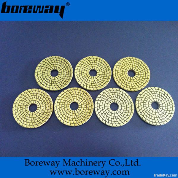 Excellent diamond wet polishing pad