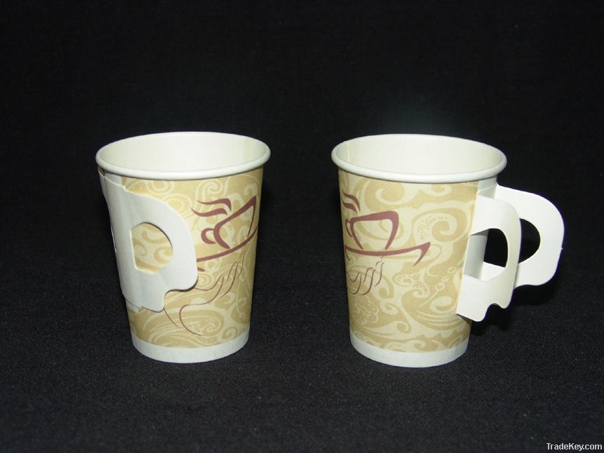 paper cup with handle