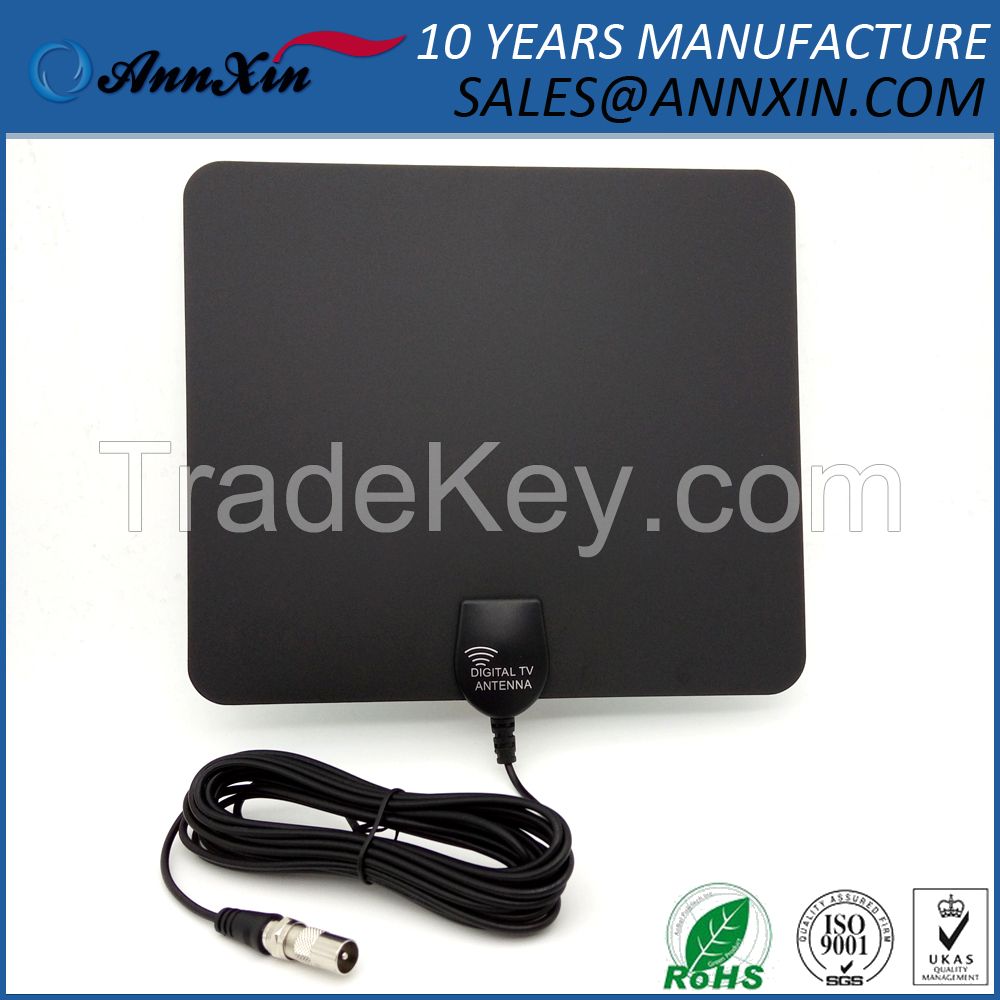 China Supplier Flat design HDTV Digital Indoor TV Antenna for Wholesale 