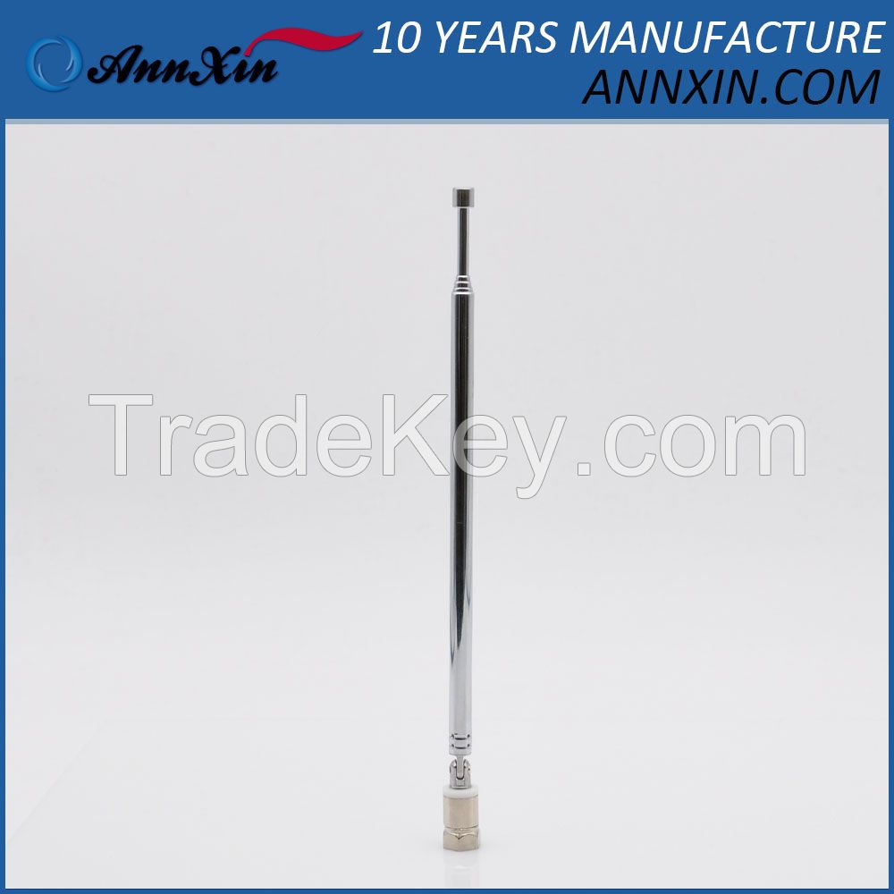 Telescopic Aerial Antenna FM 75 Unbal for all F connector DAB FM Radio  