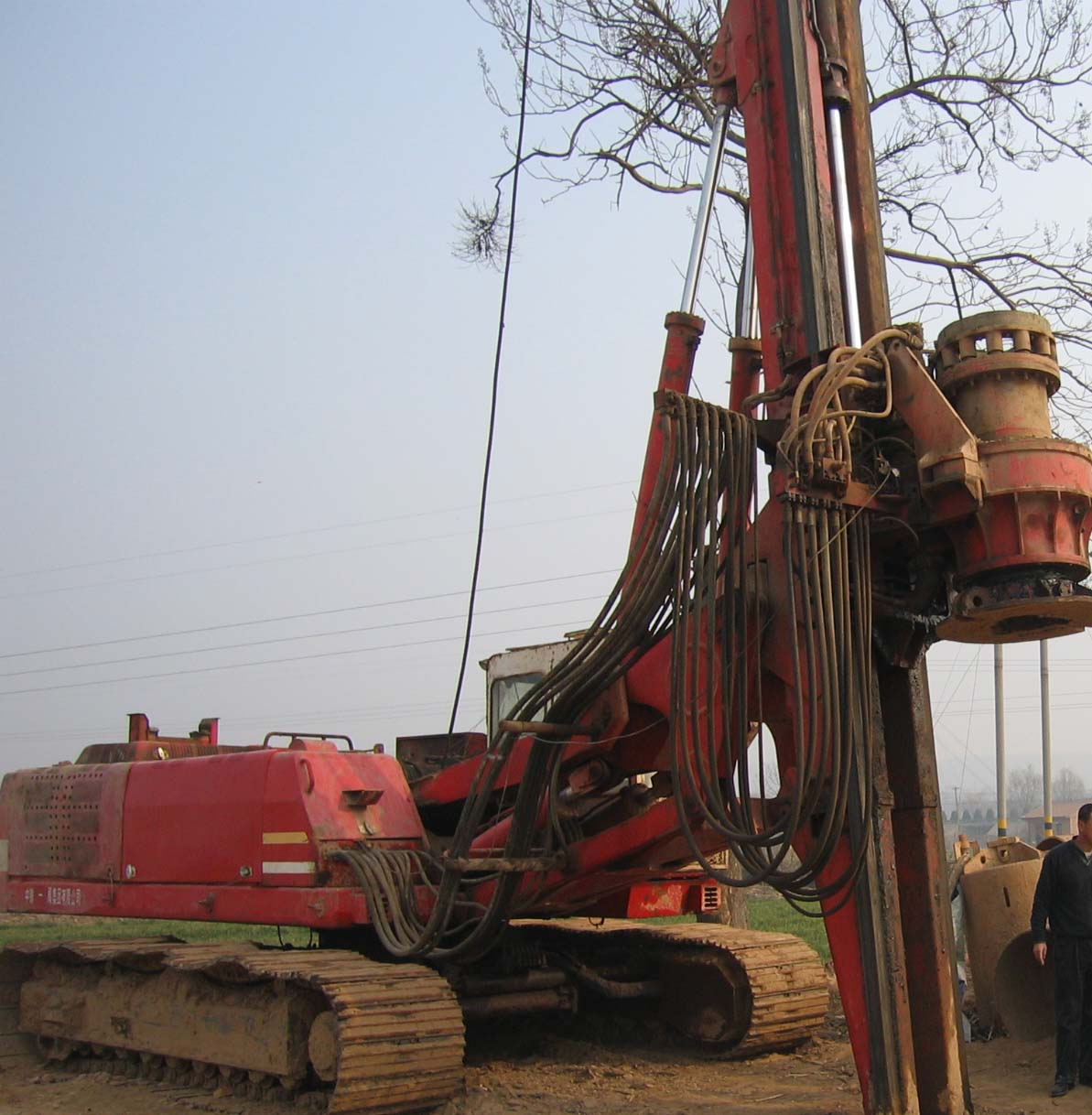 Italian hydraulic crawler rotary piling rigs