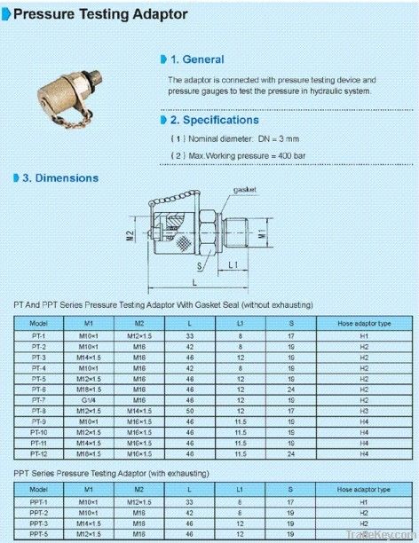 Pressure Testing Adaptor