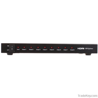 HDMI 1*8 splitter, support 3D