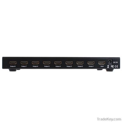 HDMI 1*8 splitter, support 3D