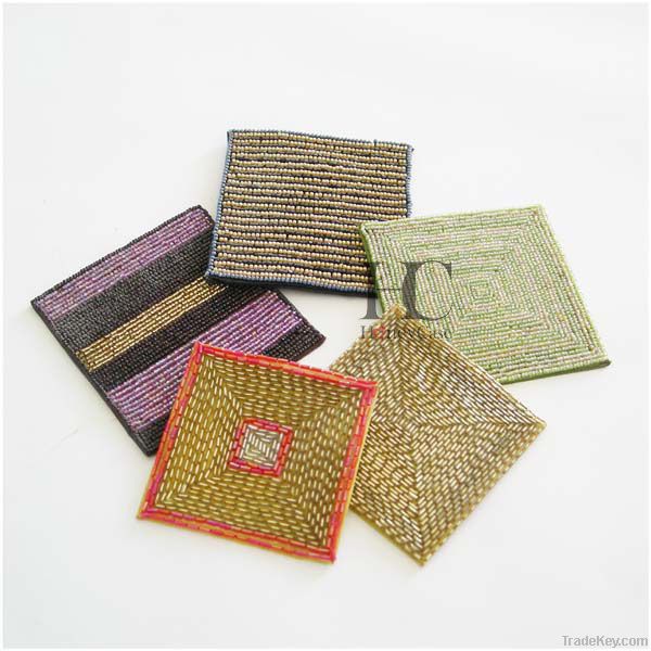 Modern Beaded Home Decoration of Cup Mats/Pads