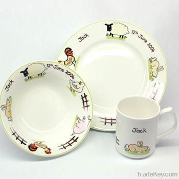 kid porcelain dinnerware