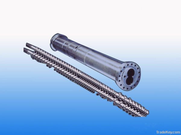 parallel twin screw and barrel for used plastic extruder/pp/pvc