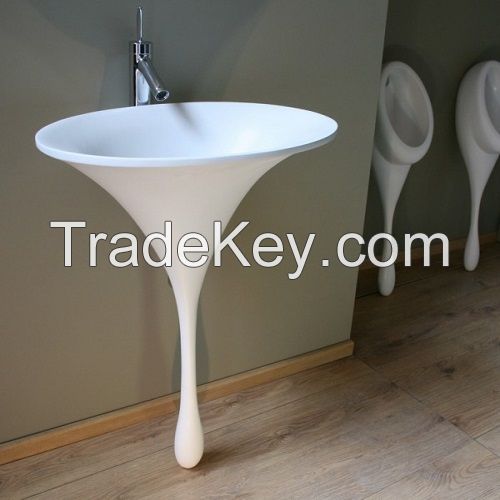Contemporary Flushing Bathroom sinks - White and 2021 latest sinks