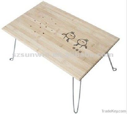 Eco-friendly Bamboo Foldable Notebook PC Table