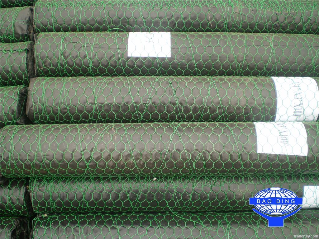 Stock hexagonal wire mesh for gabion box or Chicken wire