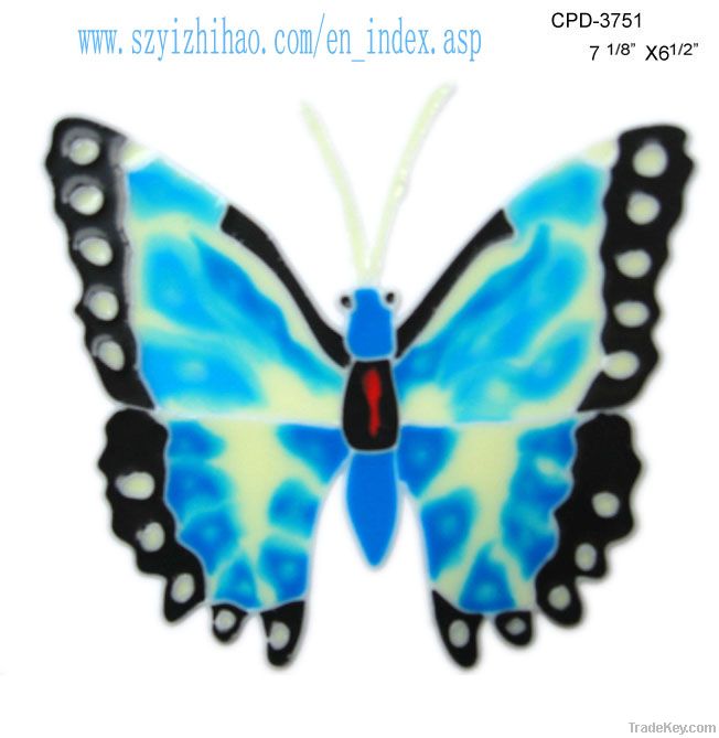 pvc seasonal window sticker butterfly