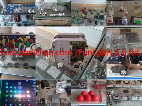 Button for amusement machines, Accessories amusement games