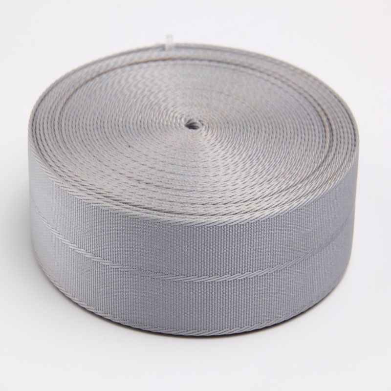 Wholesale bag use 3.8cm sliver flat nylon webbing 