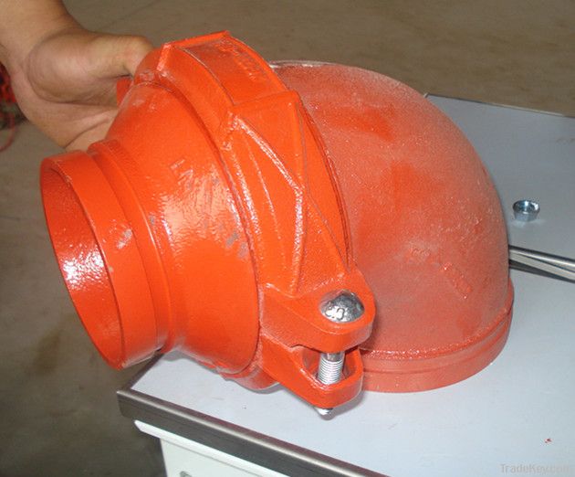 grooved pipe fitting sand casting pipe connector