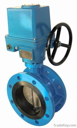 Electric  Concentric Double Flanged Butterfly Valve with Electric Act
