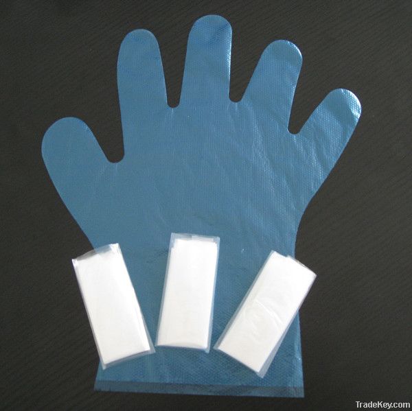 Disposable transparent plastic pe glove