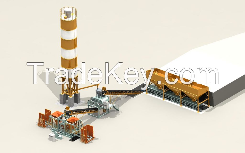 IDOMAC CONCRETE BLOCK AND PAVING STONE MAKING FACTORY