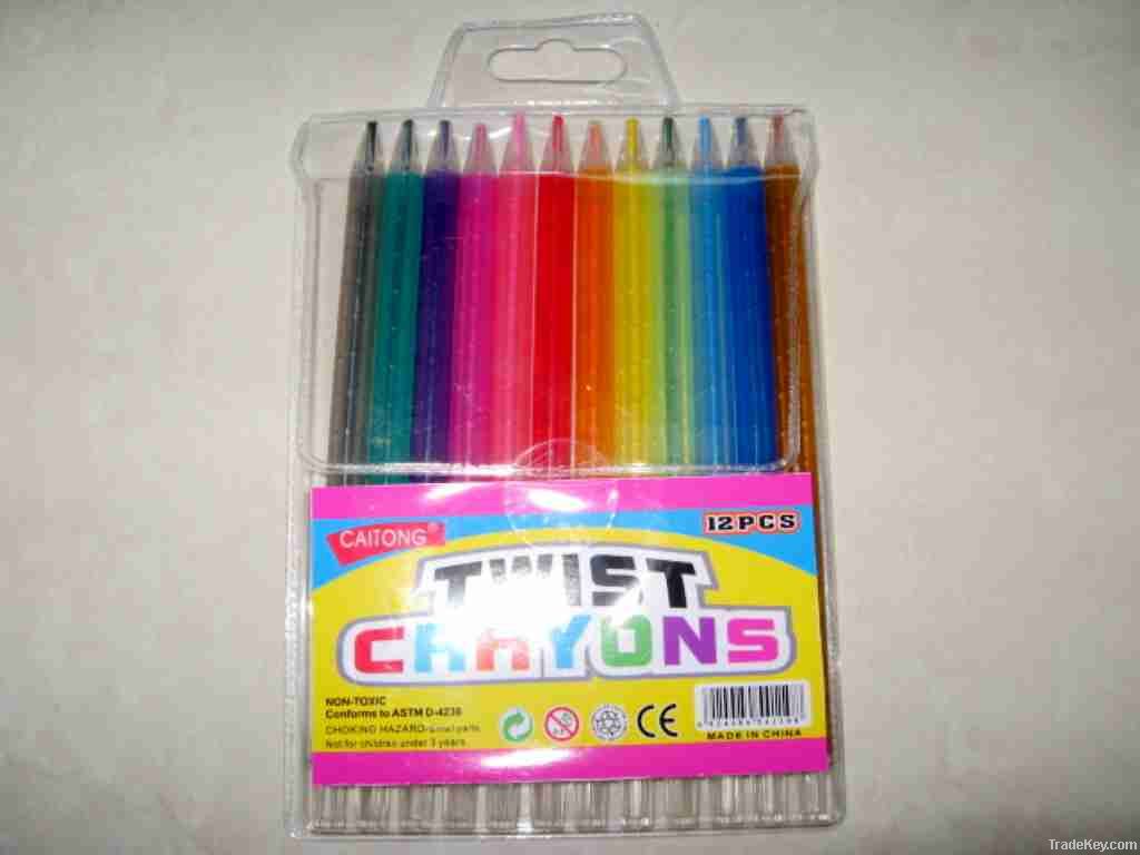 Twist crayon/plastic crayon/retractable crayon/crayon