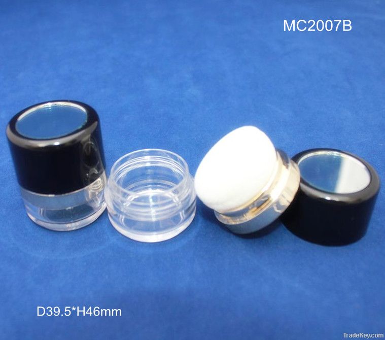 Plastic Cosmetic packaging Loose Powder jar