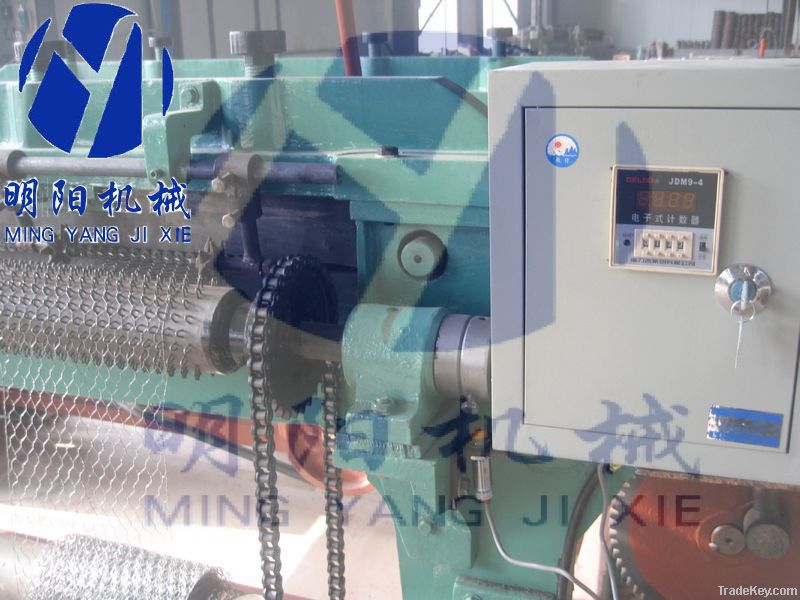 hexagonal wire mesh machine