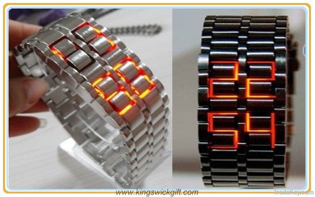 2012 Newest fashionable style Iron Lava LED watch LW0008