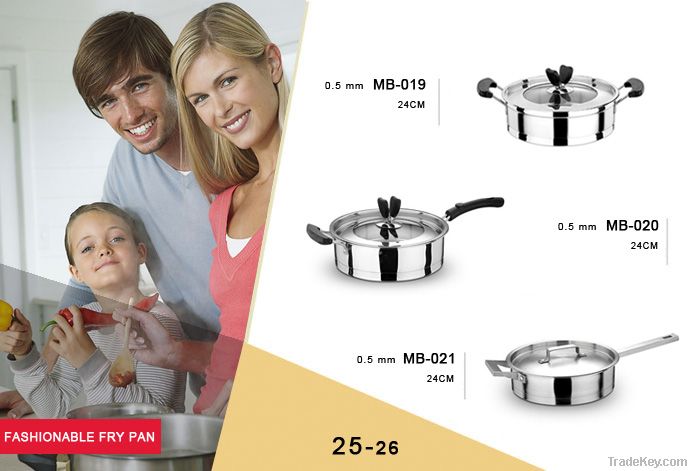 stainless steel frying pans