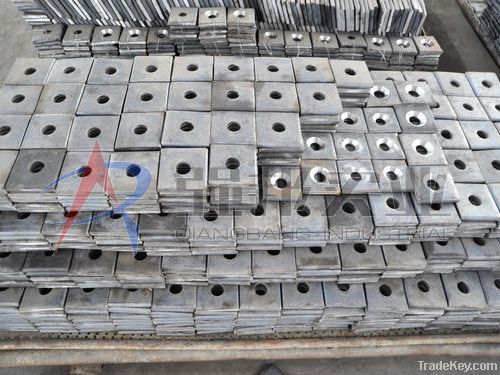 Anchor plate for renforcing bar