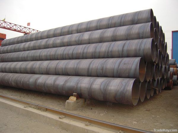 Piling steel pipes