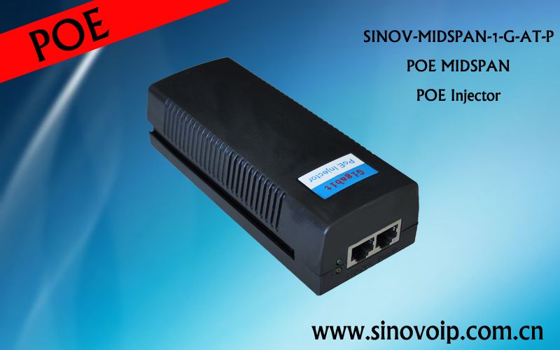 Single Port Gigabit Power Over Ethernet PoE Injector