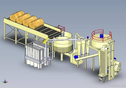 Straw pellet production line