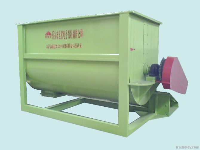 High mix uniformity single shaft screw feed mixer machine