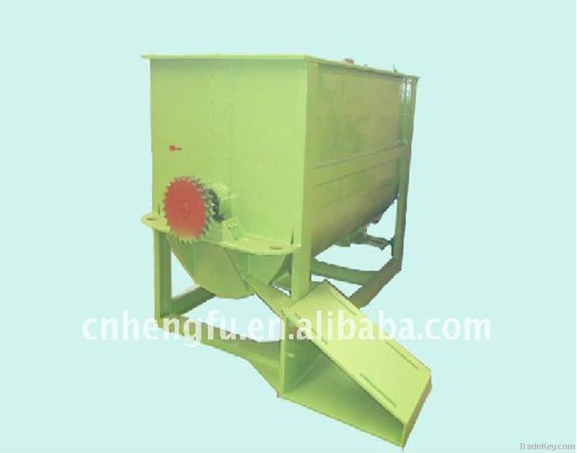 High mix uniformity single shaft screw feed mixer machine