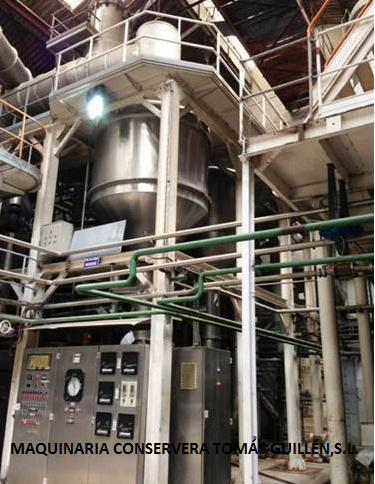 Triple effect MANZINI M-600 evaporator / concentrator